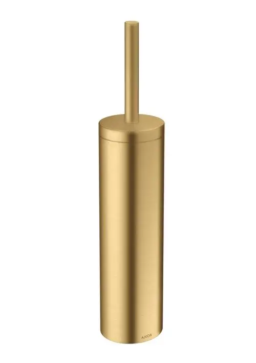 Toilettenbürstenhalter in gebürstetem Gold von AXOR, zylindrische Form mit langem Griff, geeignet für die Wandmontage.